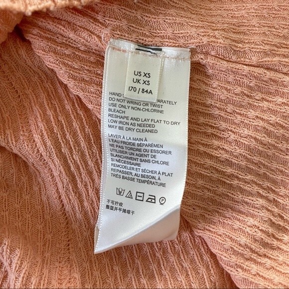 NWT‎ - FREE PEOPLE Care Red Delicious T-Shirt Top in Sunset Peach Orange Size XS - Picture 9 of 10